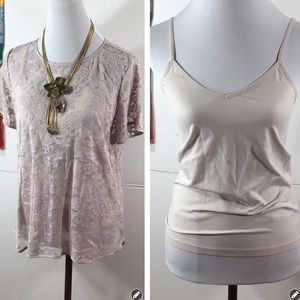 The Limited 2pc tank/top set L/XL NWT